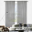 Curtain Wonderland Blizzard Sheer Rod Pocket Curtain Silver - Single