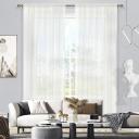 Curtain Wonderland Madison Sheer Rod Pocket Curtain Cream - Single