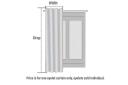 Curtain Wonderland Madison Sheer Rod Pocket Curtain Cream - Single