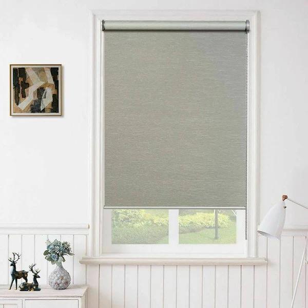 Curtain Wonderland Milan Room Darkening Roller Blinds 240cm Drop Taupe