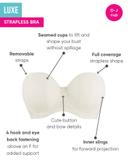 Curvy Kate - 34D - Luxe Strapless Bra Ivory