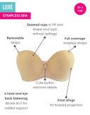 Curvy Kate - 40DD - Luxe Strapless Bra Biscotti