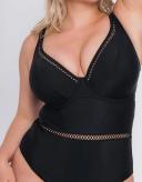 Curvy Kate First Class Plunge Swimsuit Black / 40GG