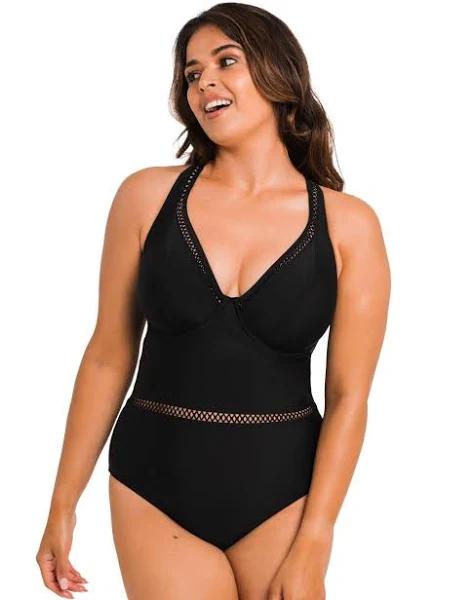 Curvy Kate First Class Plunge Swimsuit Black / 40GG