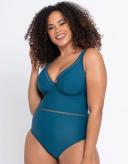 Curvy Kate First Class Plunge Swimsuit Deep Teal / 30D