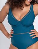 Curvy Kate First Class Plunge Swimsuit Deep Teal / 34HH