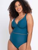 Curvy Kate First Class Plunge Swimsuit Deep Teal / 34HH