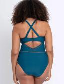 Curvy Kate First Class Plunge Swimsuit Deep Teal / 36G