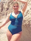 Curvy Kate First Class Plunge Swimsuit Deep Teal / 36H