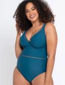 Curvy Kate First Class Plunge Swimsuit Deep Teal / 40HH