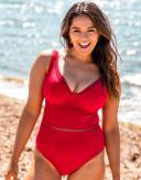 Curvy Kate First Class Plunge Swimsuit Red / 30H