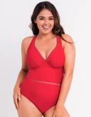 Curvy Kate First Class Plunge Swimsuit Red / 30H