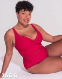 Curvy Kate First Class Plunge Swimsuit Red / 32H