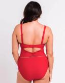 Curvy Kate First Class Plunge Swimsuit Red / 32H