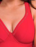 Curvy Kate First Class Plunge Swimsuit Red / 38DD
