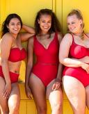 Curvy Kate First Class Plunge Swimsuit Red / 42FF