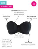 Curvy Kate Luxe Strapless Bra - Black