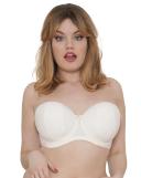 Curvy Kate Luxe Strapless Bra - Ivory - 10HH