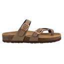 CUSHIONAIRE Women's Sandals Brown - Brown Luna Sandal - Women