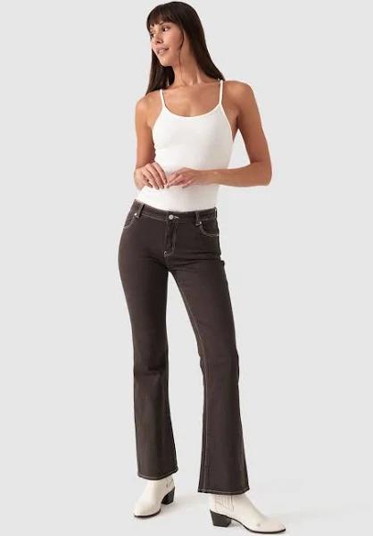 Dallas Low Bootcut - Espresso - 5 - Rollas Jeans