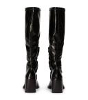 Damon Black Crinkle Patent Calf Boots | Boots | Tony Bianco Black Crinkle Patent / 8.5
