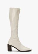 Damon Ecru Crinkle Patent Calf Boots | Boots | Tony Bianco Ecru Crinkle Patent / 10