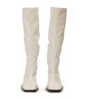 Damon Ecru Crinkle Patent Calf Boots | Boots | Tony Bianco Ecru Crinkle Patent / 10