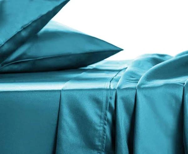 Daniel Brighton 1000TC Super Soft Sheet Set - Teal - Double - AfterPay & zipPay Available
