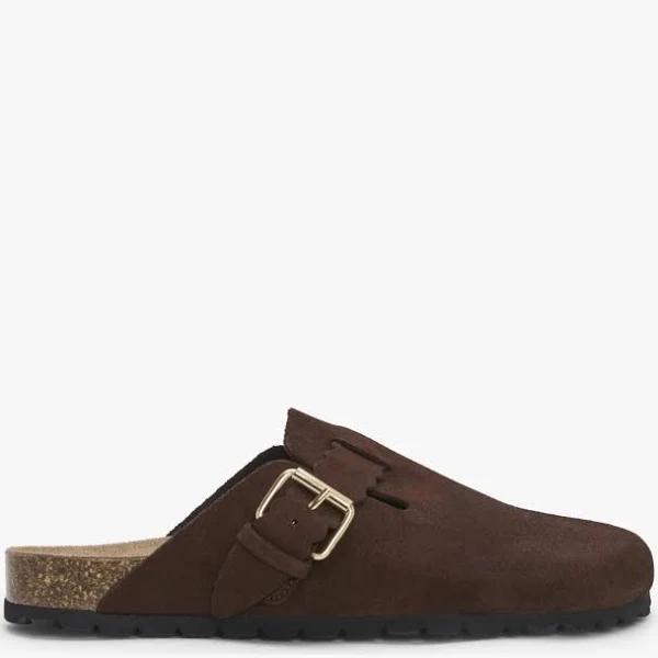 Daniel Iclog Brown Suede Clogs Size: 38, Colour: Brown Suede