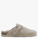 Daniel Iclog Shearl Taupe Suede Clogs Colour: Taupe Suede, Size: 35