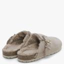 Daniel Iclog Shearl Taupe Suede Clogs Colour: Taupe Suede, Size: 35