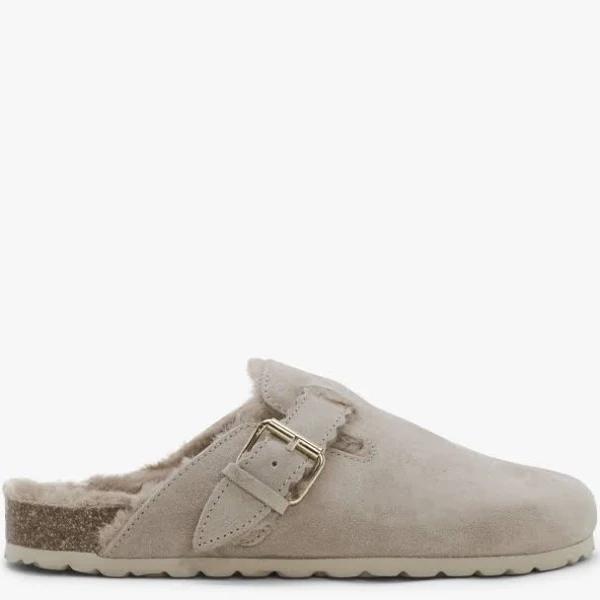 Daniel Iclog Shearl Taupe Suede Clogs Colour: Taupe Suede, Size: 35