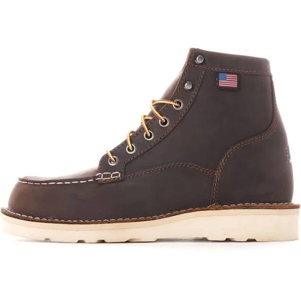 Danner Bull Run Moc Toe 6in Boots, Brown, 8D, 15563-8D