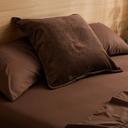 Darcy Corduroy | Chocolate European Pillowcase | Sheet Society