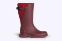 Darcy Mid Calf Gumboot | Beetroot & Red | Men's