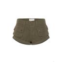 Dark Khaki Cadet Bandits Low Waist Short