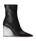 Dasha Black Como/Clear Ankle Boots | Boots | Tony Bianco Black Como/Clear / 5.5