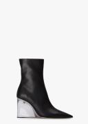 Dasha Black Como/Clear Ankle Boots | Boots | Tony Bianco Black Como/Clear / 6.5