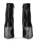 Dasha Black Como/Clear Ankle Boots | Boots | Tony Bianco Black Como/Clear / 7.5