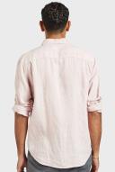 David Jones Academy Brand Hampton Linen Shirt in Seashl, Size XS