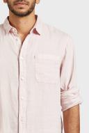 David Jones Academy Brand Hampton Linen Shirt in Seashl, Size XS