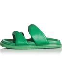 David Jones Alias Mae Paris Sandal in Orange Leather, Size 37 EU