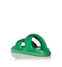 David Jones Alias Mae Paris Slide in Green Leather, Size 41 EU
