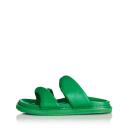 David Jones Alias Mae Paris Slide in Green Leather, Size 41 EU