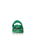 David Jones Alias Mae Paris Slide in Green Leather, Size 41 EU