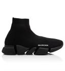 David Jones Balenciaga Speed LT Sneaker in Black/White/Black, Size 44 EU