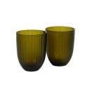 David Jones Brian Tunks Iguasu Glass Tumbler Set of 2 in Blood Orange