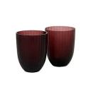 David Jones Brian Tunks Iguasu Glass Tumbler Set of 2 in Blood Orange