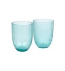 David Jones Brian Tunks Iguasu Glass Tumbler Set of 2 in Blood Orange