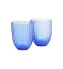 David Jones Brian Tunks Iguasu Glass Tumbler Set of 2 in Peach